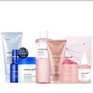 Medicube  Official Affordable Glass Glow Skincare Set 8 Topselling Product